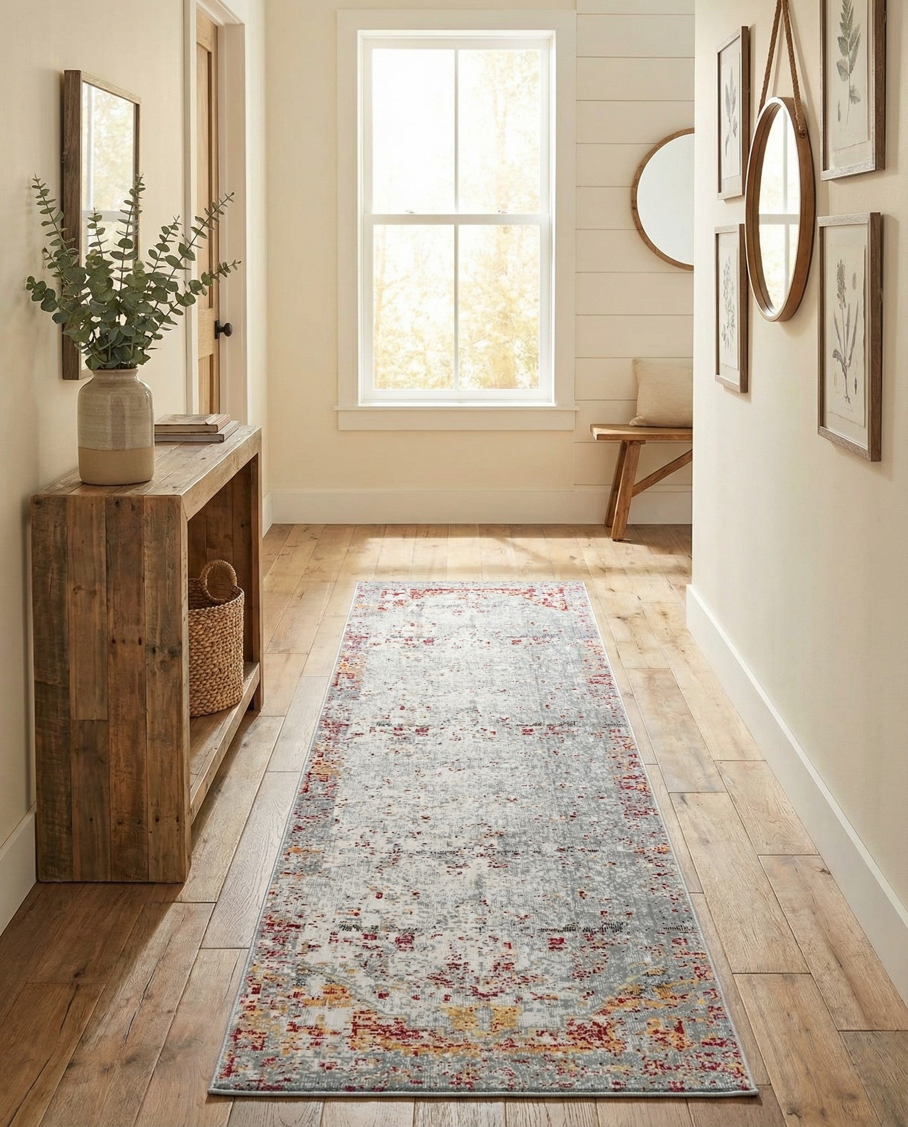 Gray Alexis Runner Rug