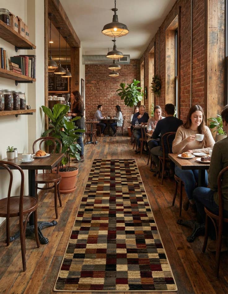 Detail image of 2' 2 x 10' 4 Coffee Shop Runner Rug