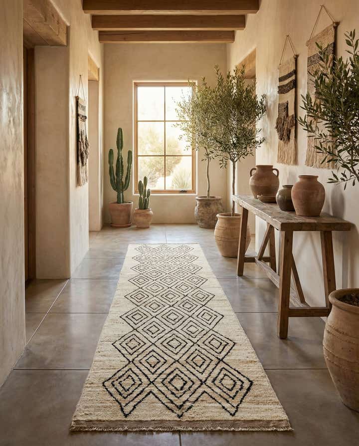 3' 2 x 15' 3 Hand Knotted Moroccan Wool Runner Rug