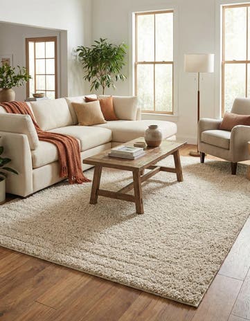 7' 10 x 11' Soft Solid Shag Rug