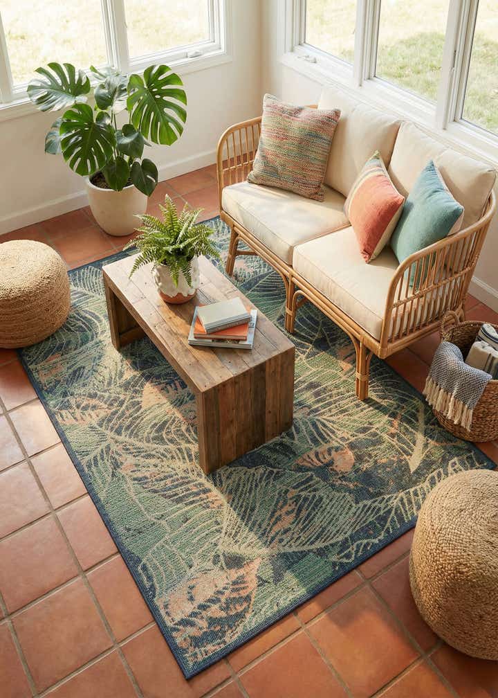 6' x 9' Easy-Clean Baja Indoor / Outdoor Rug