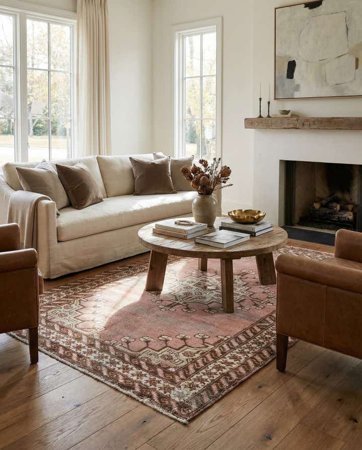 5' 2 x 7' 2 Hand Knotted Ultra Vintage Persian Wool Rug