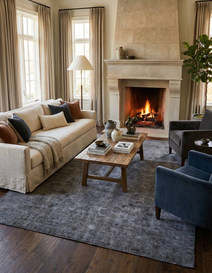 Detail image of 9' 5 x 12' 4 Hand Knotted Ultra Vintage Persian Wool Rug