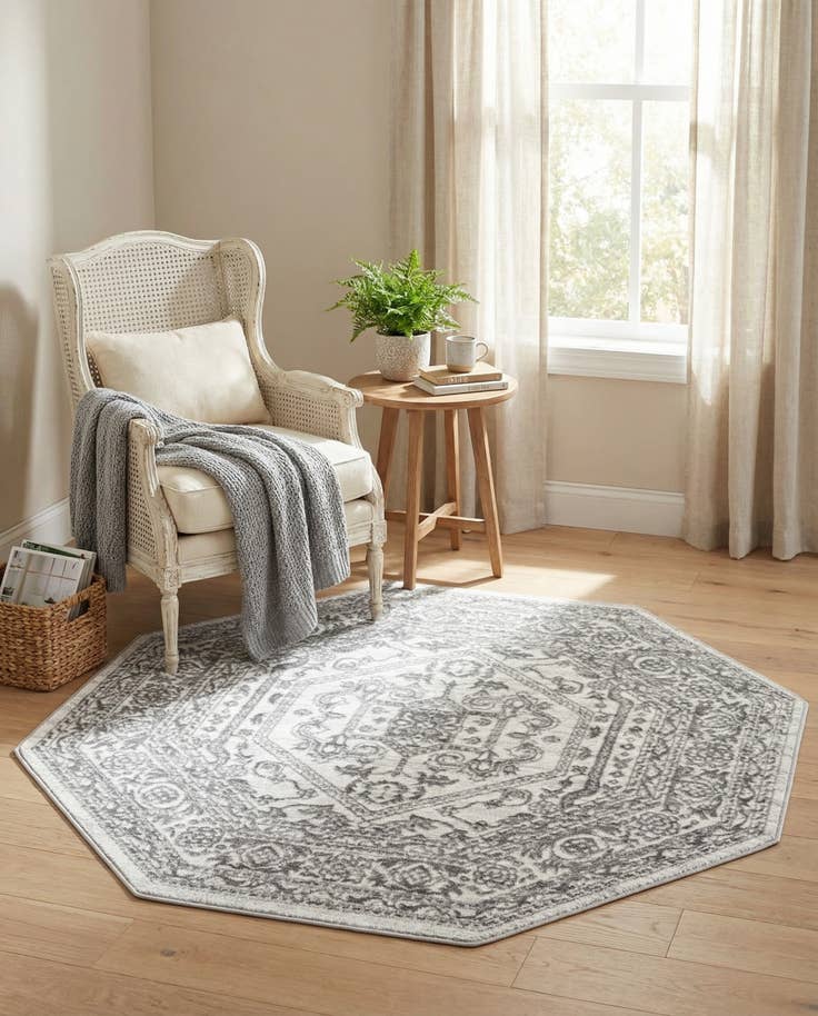 Detail image of 5' 3 x 5' 3 Boston Octagon Rug
