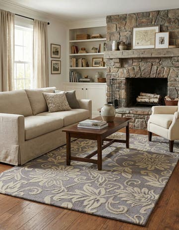 5' x 8' Agra Wool Rug