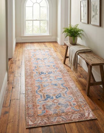 2' x 6' Washable Timeless Runner Rug