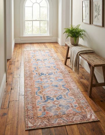 2' x 6' Washable Timeless Runner Rug
