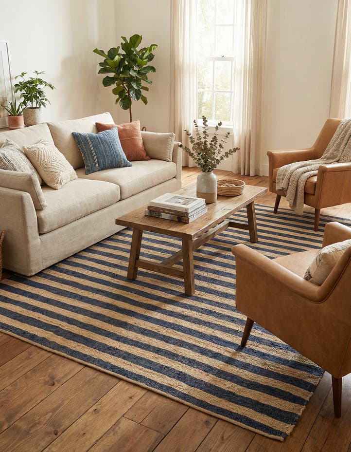 10' x 14' 1 Handmade Braided Jute Rug