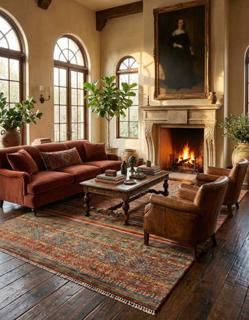 6' 10 x 10' 3 Ariana Ziegler Wool Rug
