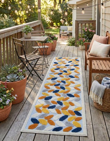 Gray Easy-Clean Aruba Indoor / Outdoor Runner Rug