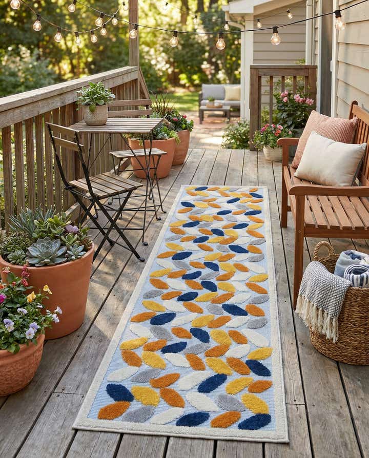 2' x 8' Easy-Clean Aruba Indoor / Outdoor Runner Rug