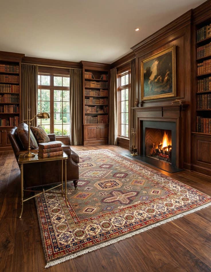 Detail image of 5' 7 x 7' 10 Kazak Wool Rug