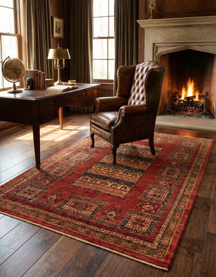 Detail image of 4' 10 x 7' 5 Kashkuli Rug