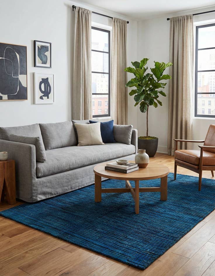 Detail image of 5' 1 x 7' 11  Hand Knotted Darya Wool Rug