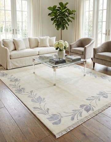 6' 7 x 9' 9 Hand Knotted Darya Wool Rug