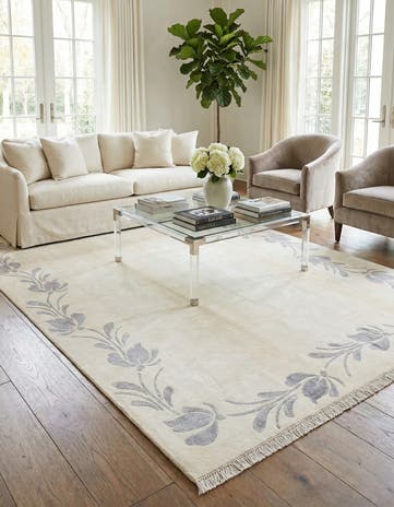 6' 7 x 9' 9 Hand Knotted Darya Wool Rug