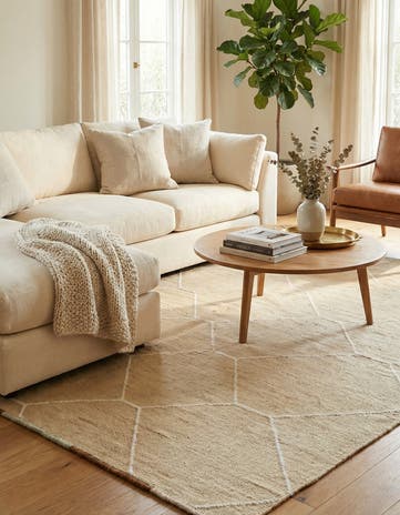 5' 8 x 8' 3 Hand Knotted Moroccan Wool Rug
