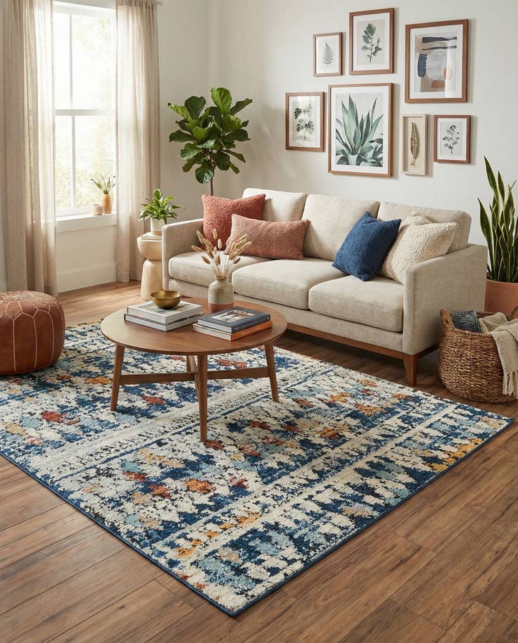 Detail image of 7' 10 x 7' 10 Morocco Square Rug