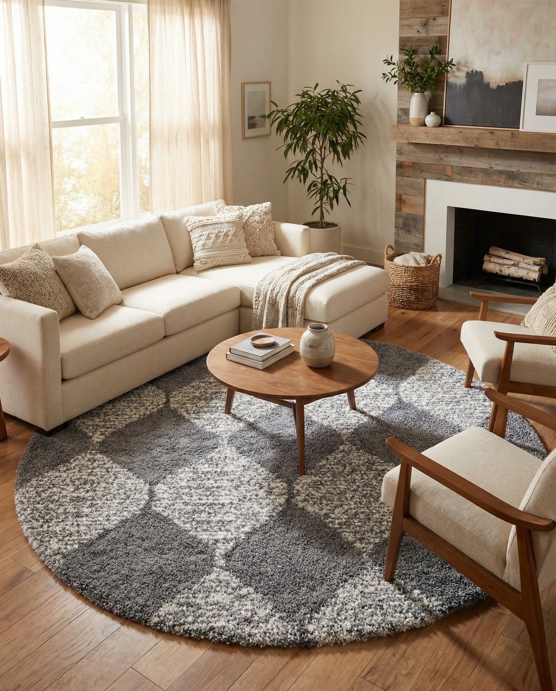  10' x 10' Serenity Shag Round Rug