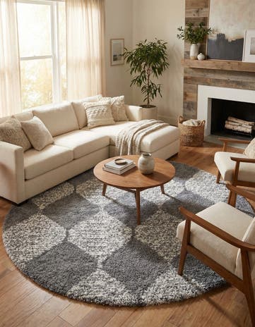 10' x 10' Serenity Shag Round Rug