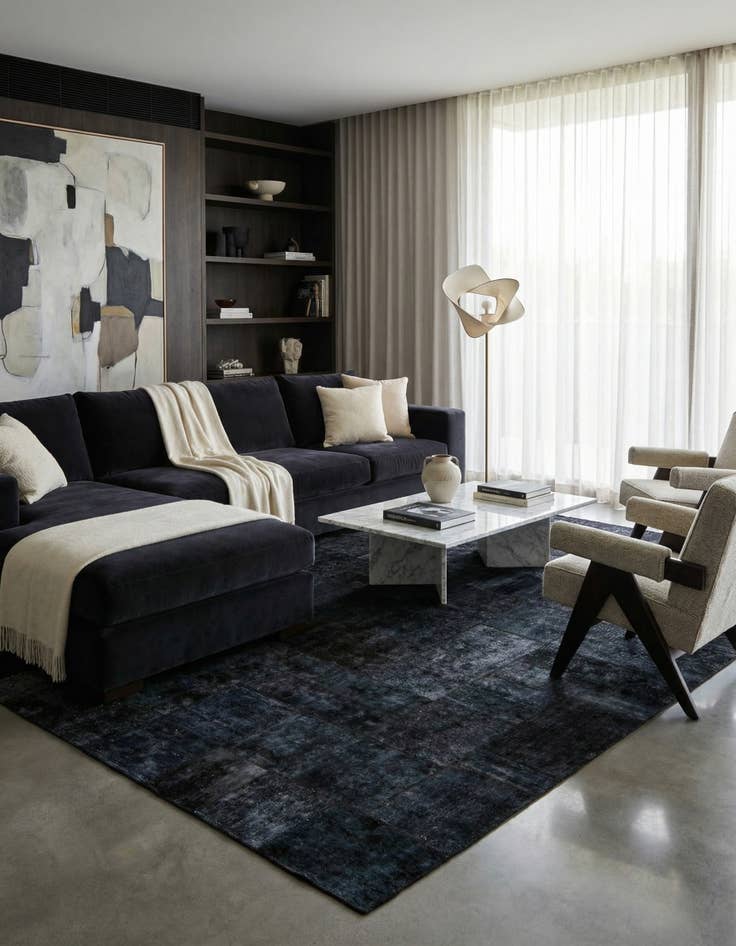 Detail image of 8' x 10' 3  Hand Knotted Ultra Vintage Persian Wool Rug