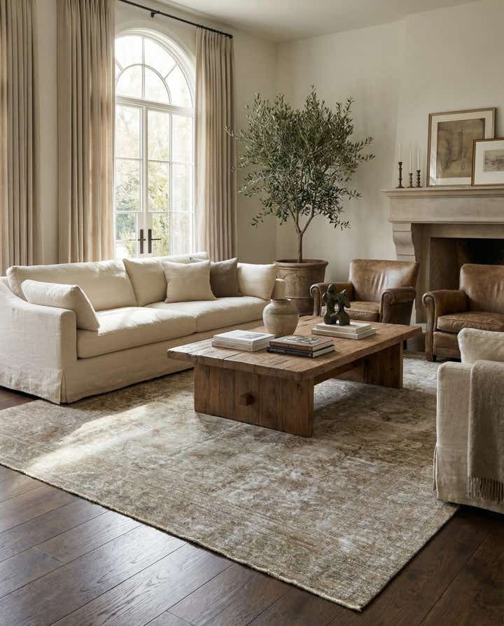 10' x 12' 4 Hand Knotted Ultra Vintage Persian Wool Rug