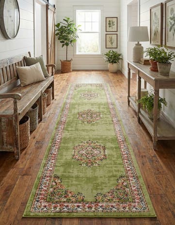Green Lucerne Runner Rug