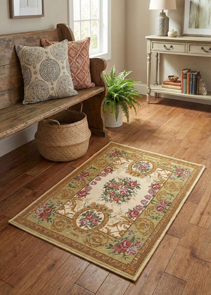 2' x 3' Easy-Clean Traditional Indoor / Outdoor Rug