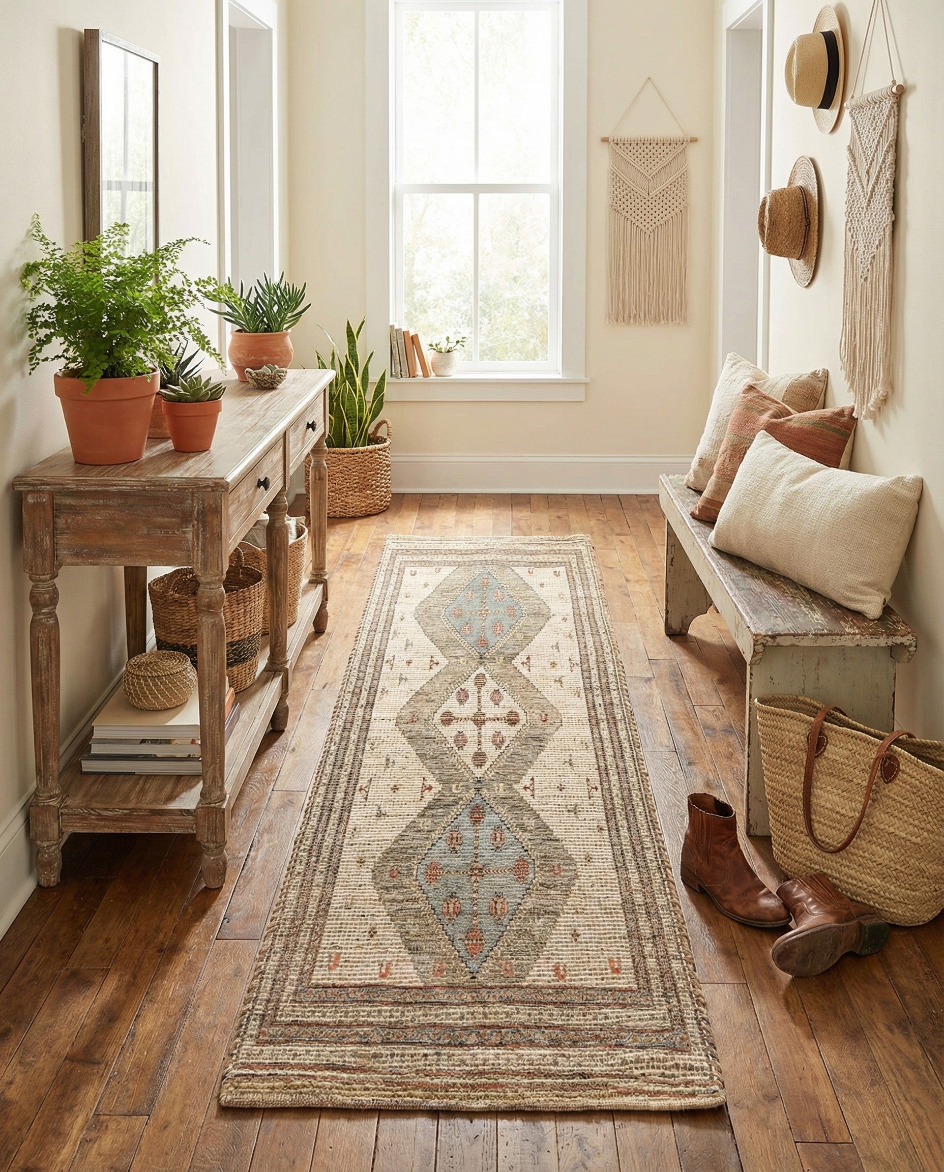 2' 2 x 8' Chenille Jute Runner Rug