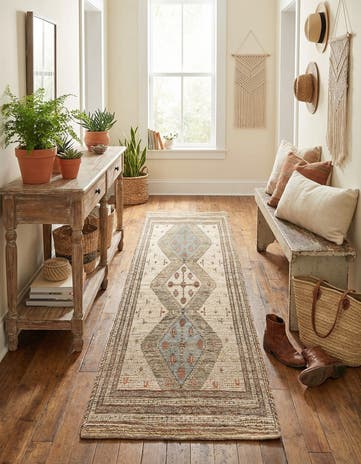 2' 2 x 8' Chenille Jute Runner Rug