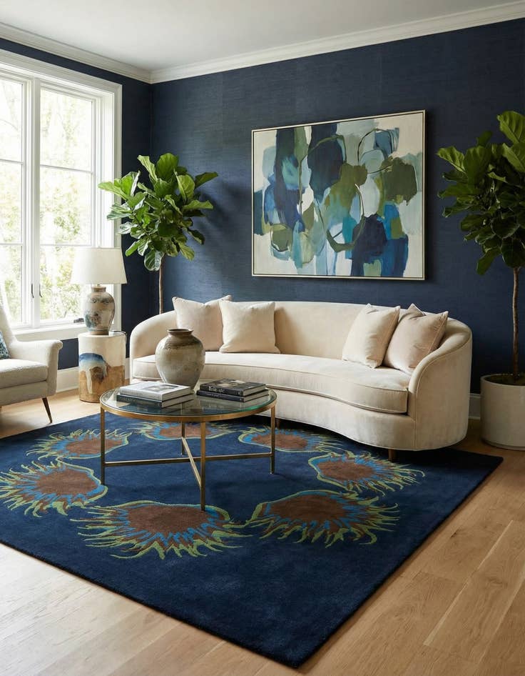 Detail image of 7' 6 x 7' 8 Luna Square Rug