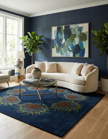 7' 6 x 7' 8 Luna Square Rug
