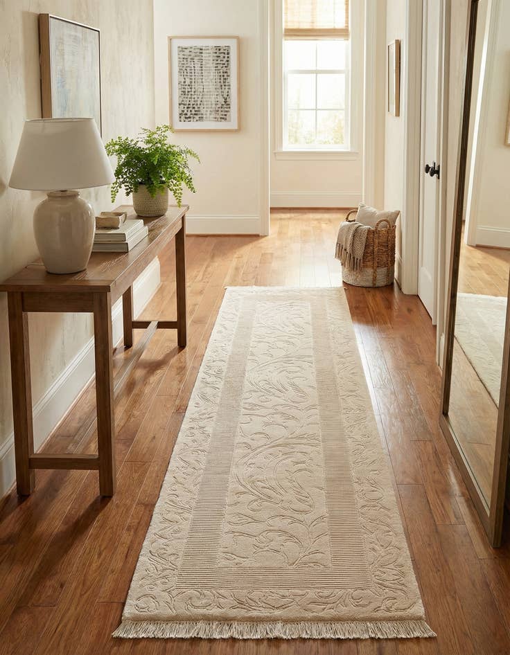 Detail image of 2' 8 x 10' 6  Hand Knotted Darya Wool Runner Rug