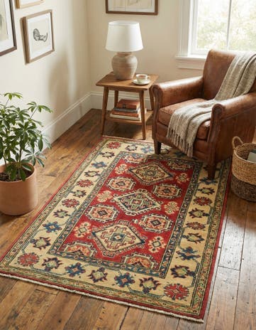 3' 2 x 5' Hand Knotted Kazak Rug