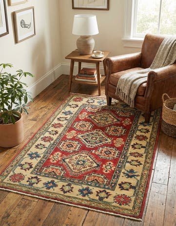 3' 2 x 5' Hand Knotted Kazak Rug
