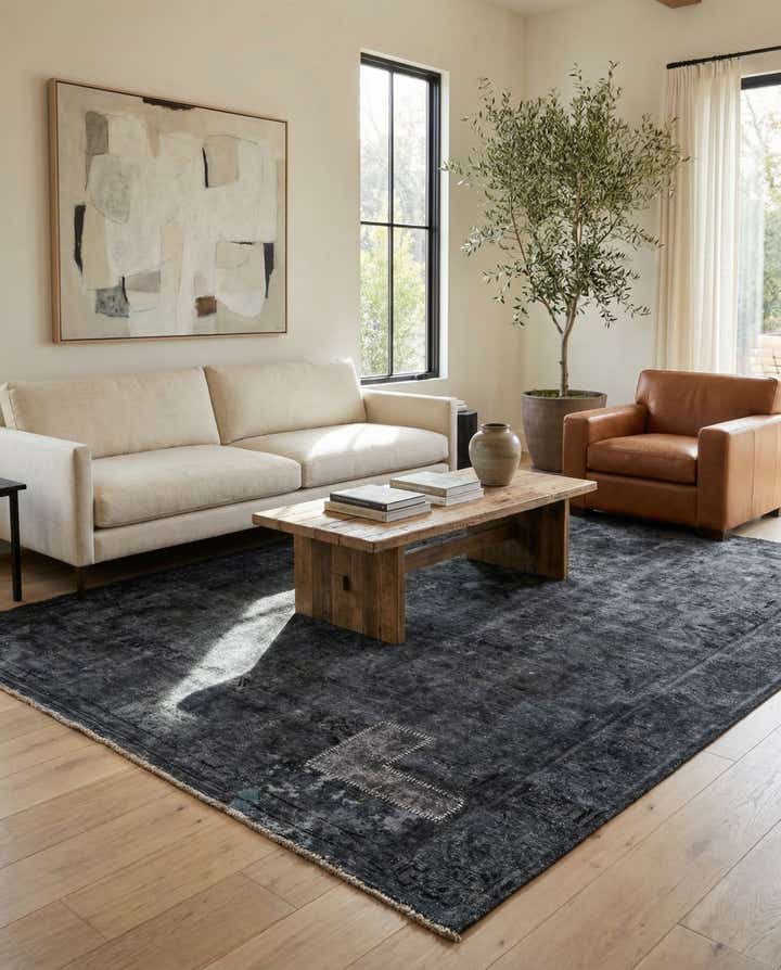 7' 3 x 9' 7 Hand Knotted Ultra Vintage Persian Wool Rug