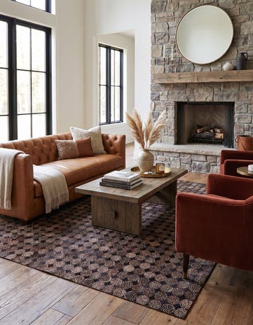5' 3 x 7' 6 Cowhide Rug