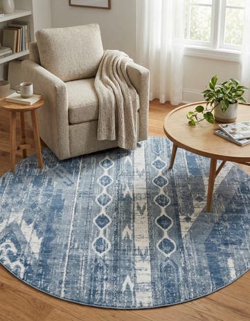 5' 3 x 5' 3 Oregon Round Rug