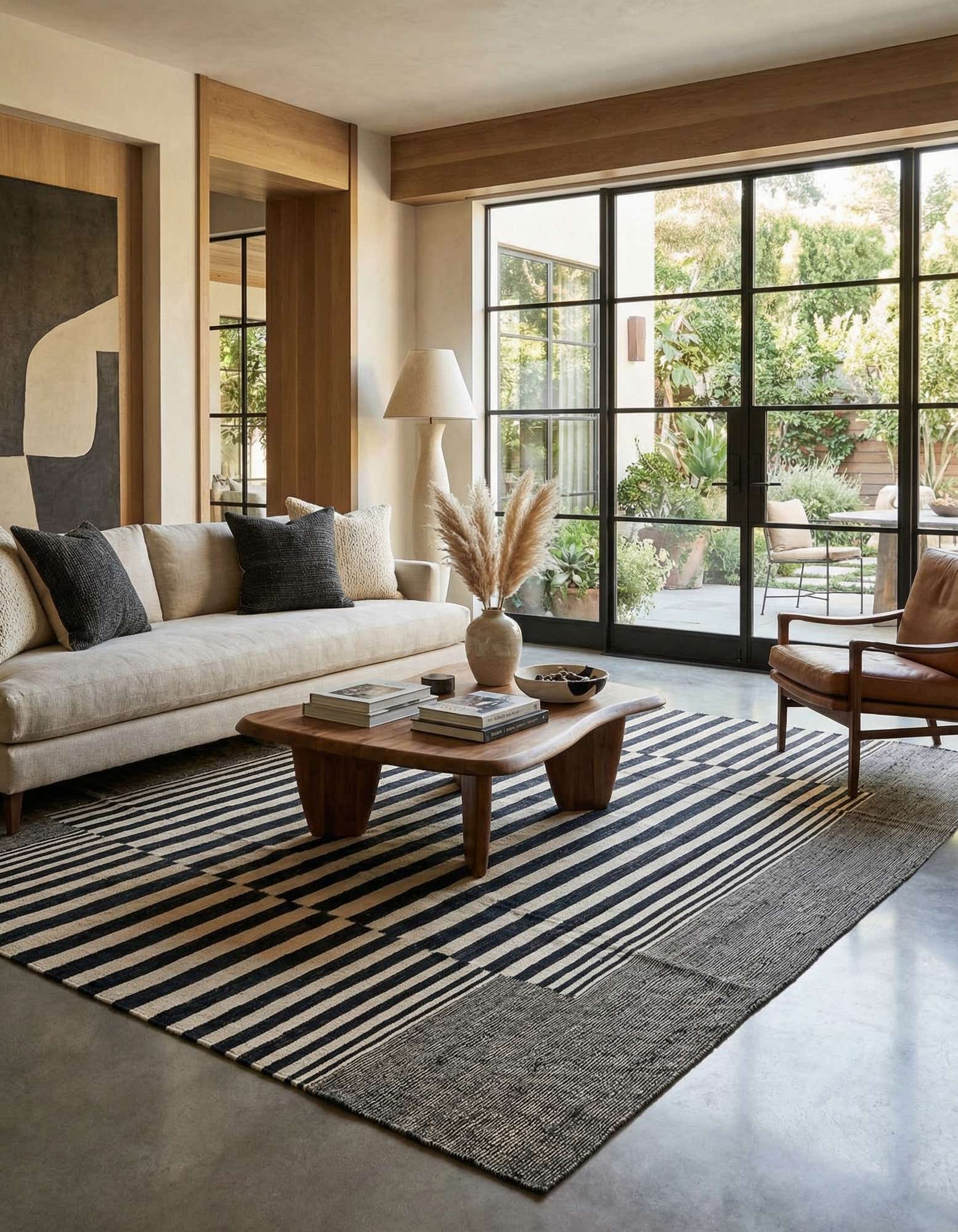 8' 9 x 9' 6 Hand Woven Kilim Modern Wool Square Rug