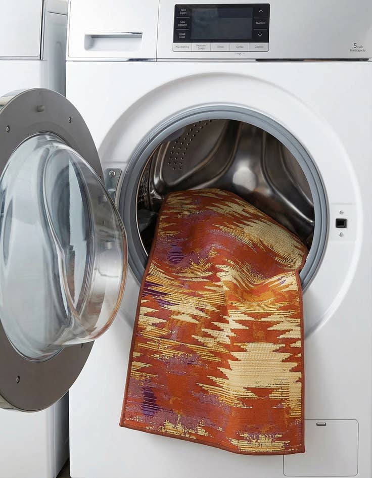 Detail image of  2' x 6'  Washable Modern Indoor / Outdoor Runner Rug