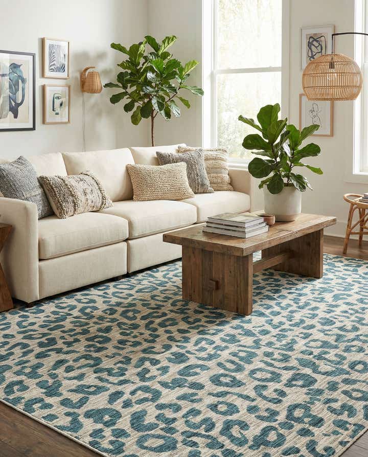 9' x 12' Easy-Clean Safari Indoor / Outdoor Rug