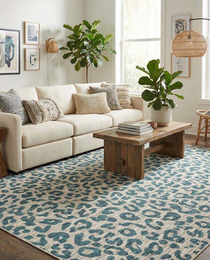 Detail image of 9' x 12' Easy-Clean Safari Indoor / Outdoor Rug