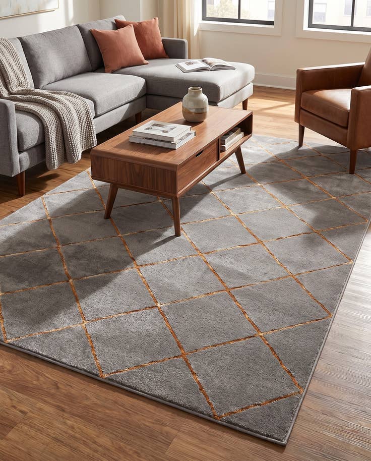 Detail image of 5' 3 x 8' Vogue Geo Rug