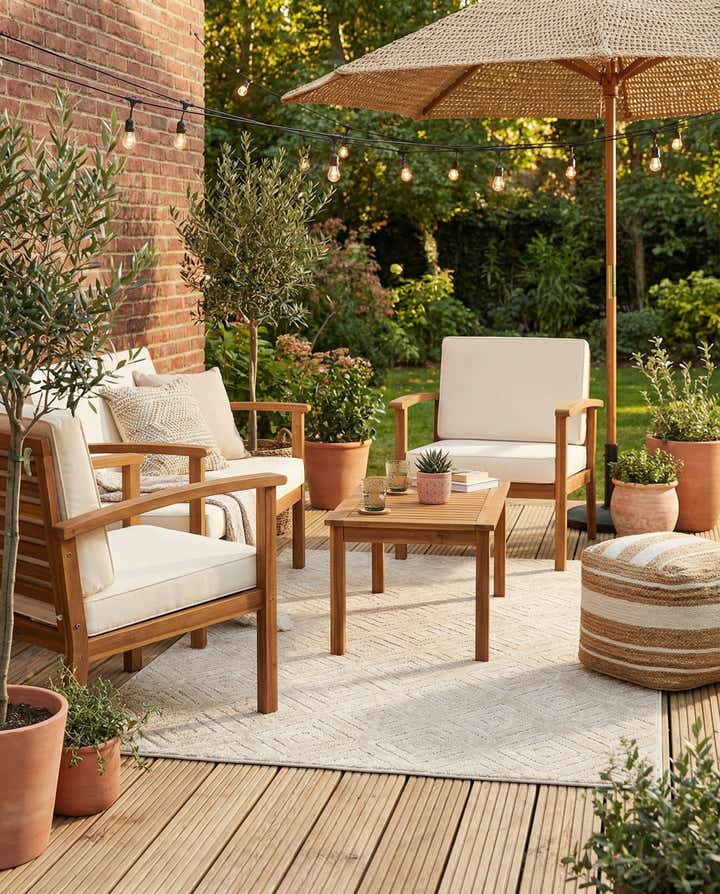 5' x 8' Easy-Clean Sabrina Soto Indoor / Outdoor Rug