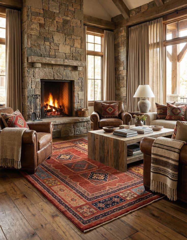 Detail image of 3' 6 x 5' 5 Kashkuli Wool Rug