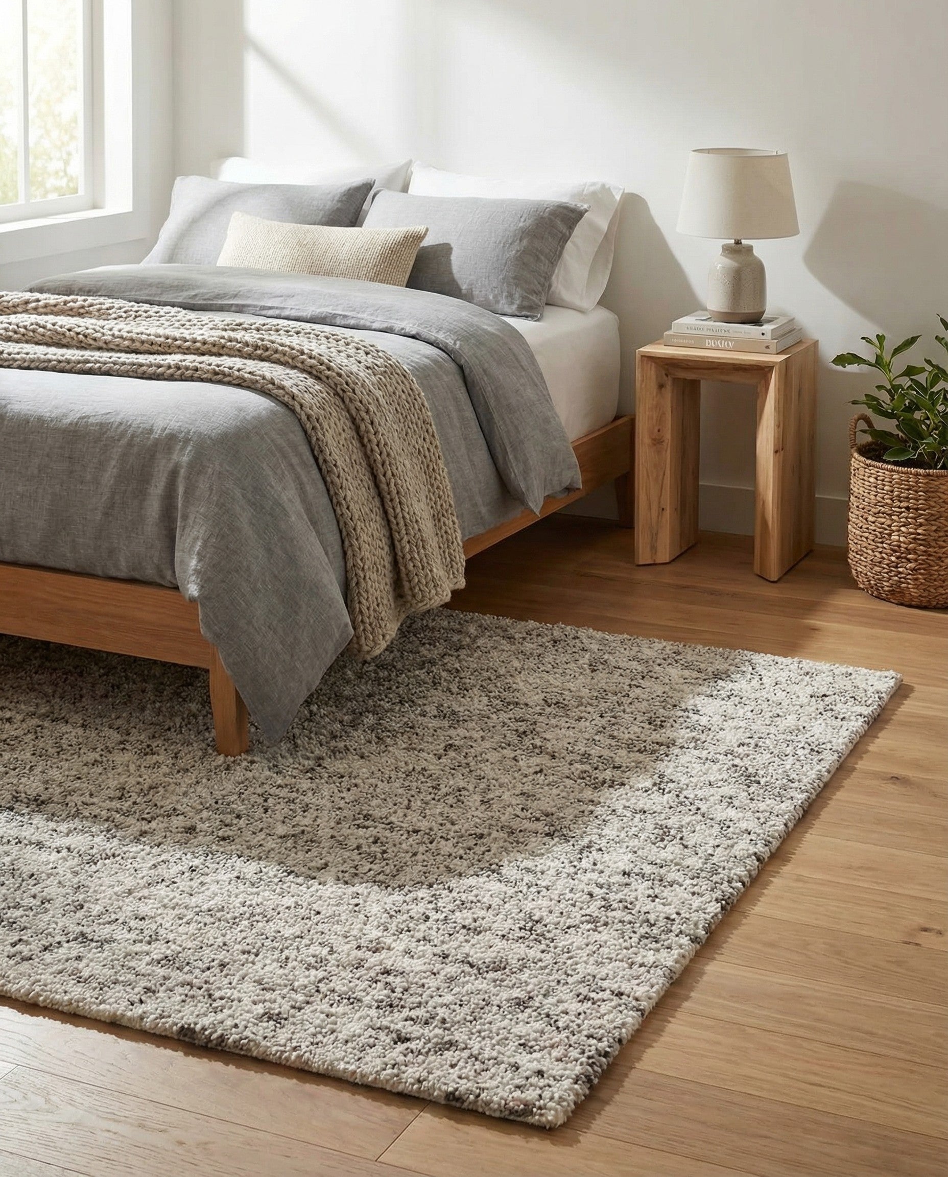  2' x 3' 1  Hand Woven Haka Deluxe Shag Rug