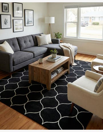 7' 10 x 10' Lattice Frieze Rug