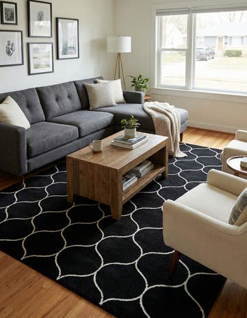 7' 10 x 10' Lattice Frieze Rug