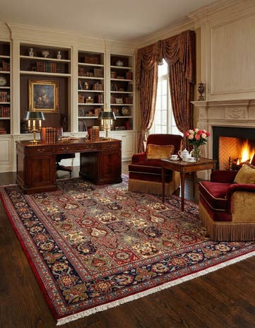 4' 8 x 6' 11 Qom Rug