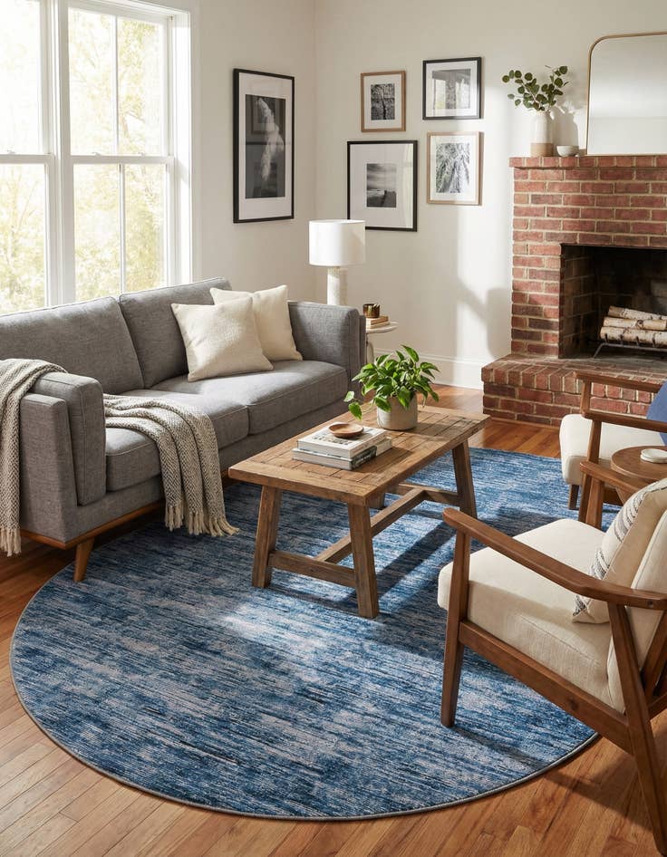 Detail image of 7' 6 x 10' 6 Asha Oval Rug